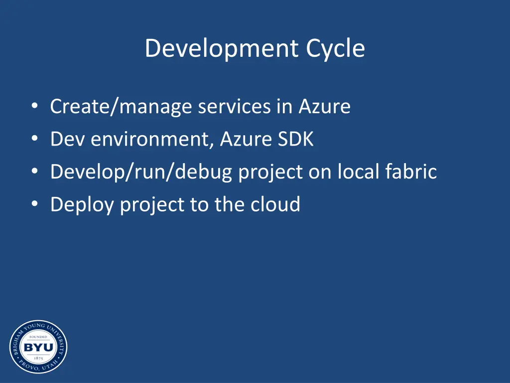 development cycle