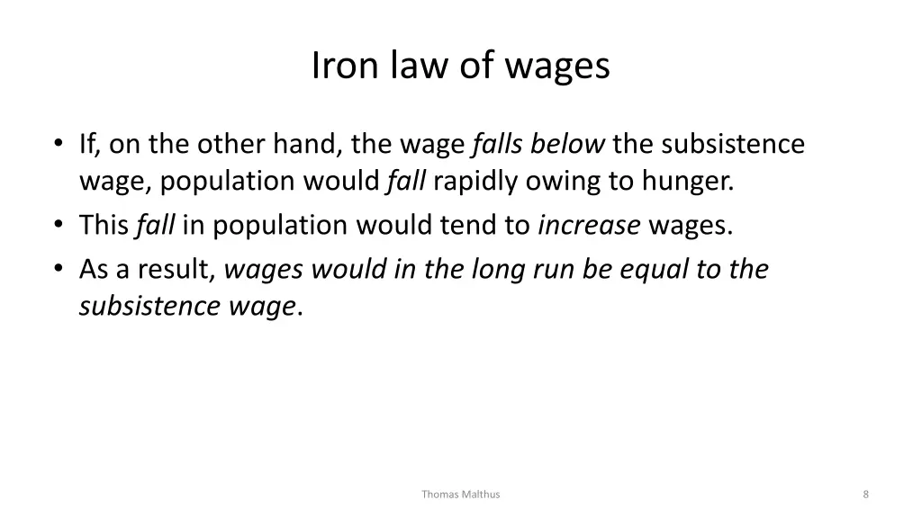 iron law of wages 1