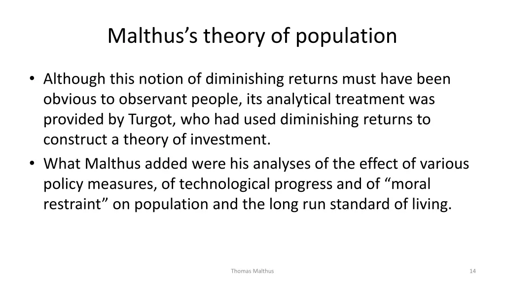 malthus s theory of population 1