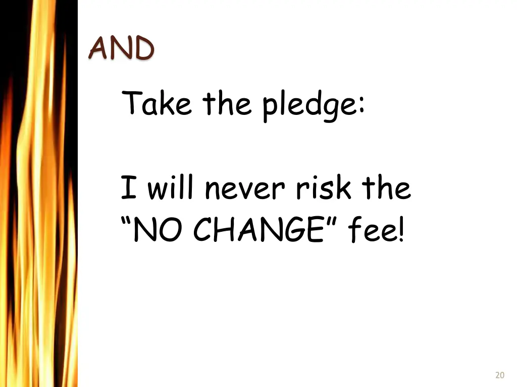 and take the pledge