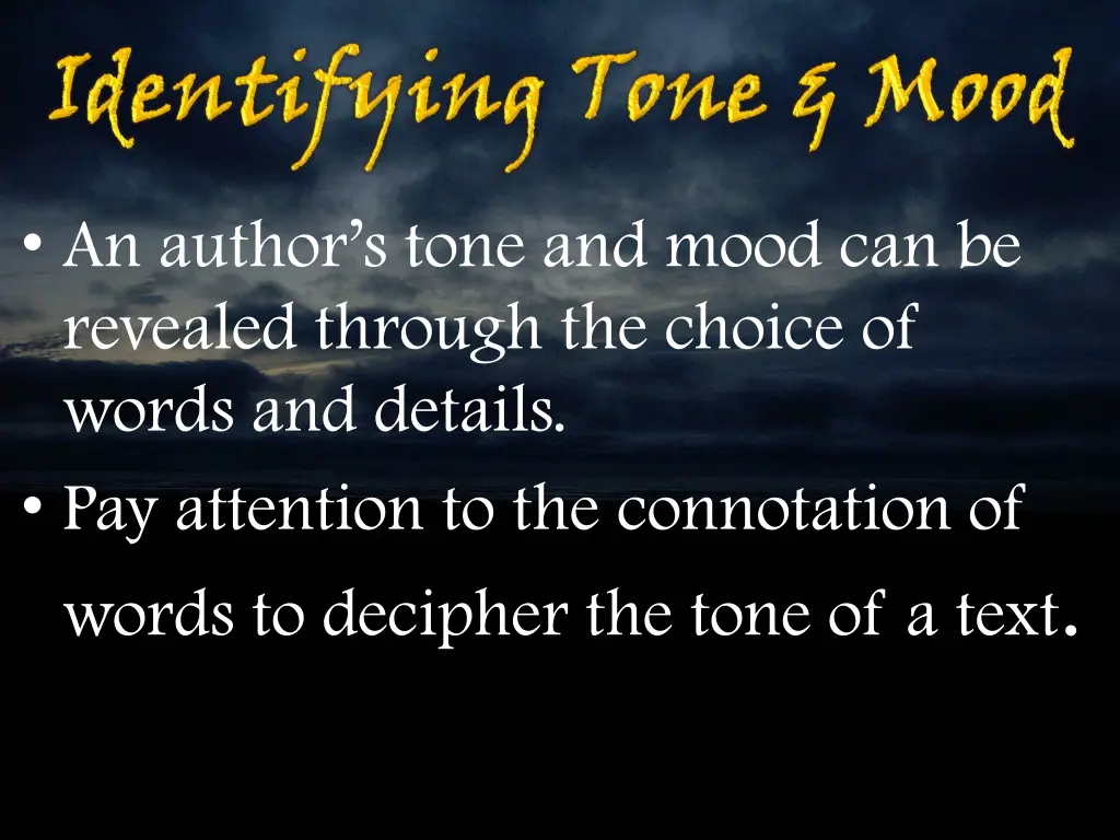 an author s tone and mood can be revealed through