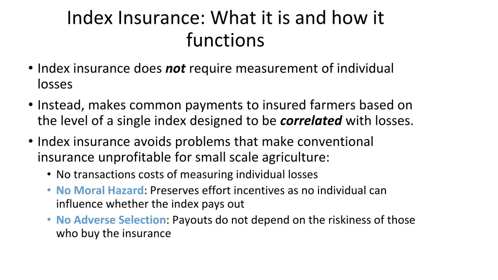 index insurance what it is and how it functions