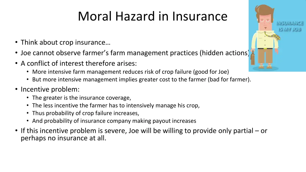 moral hazard in insurance