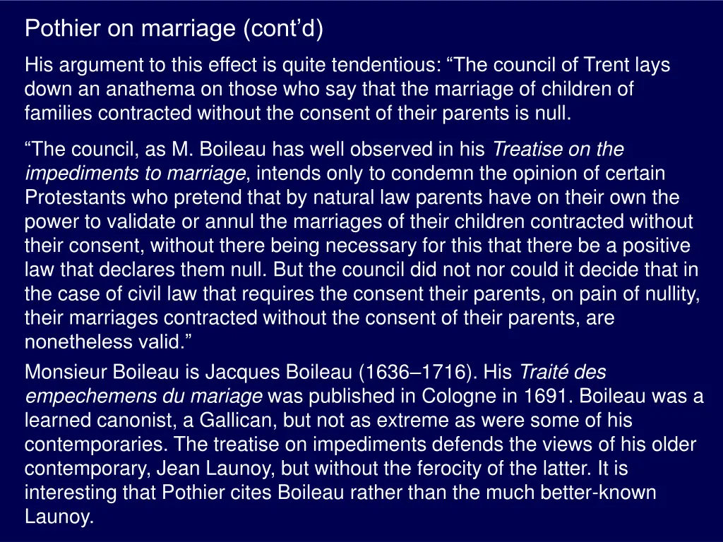 pothier on marriage cont d 1