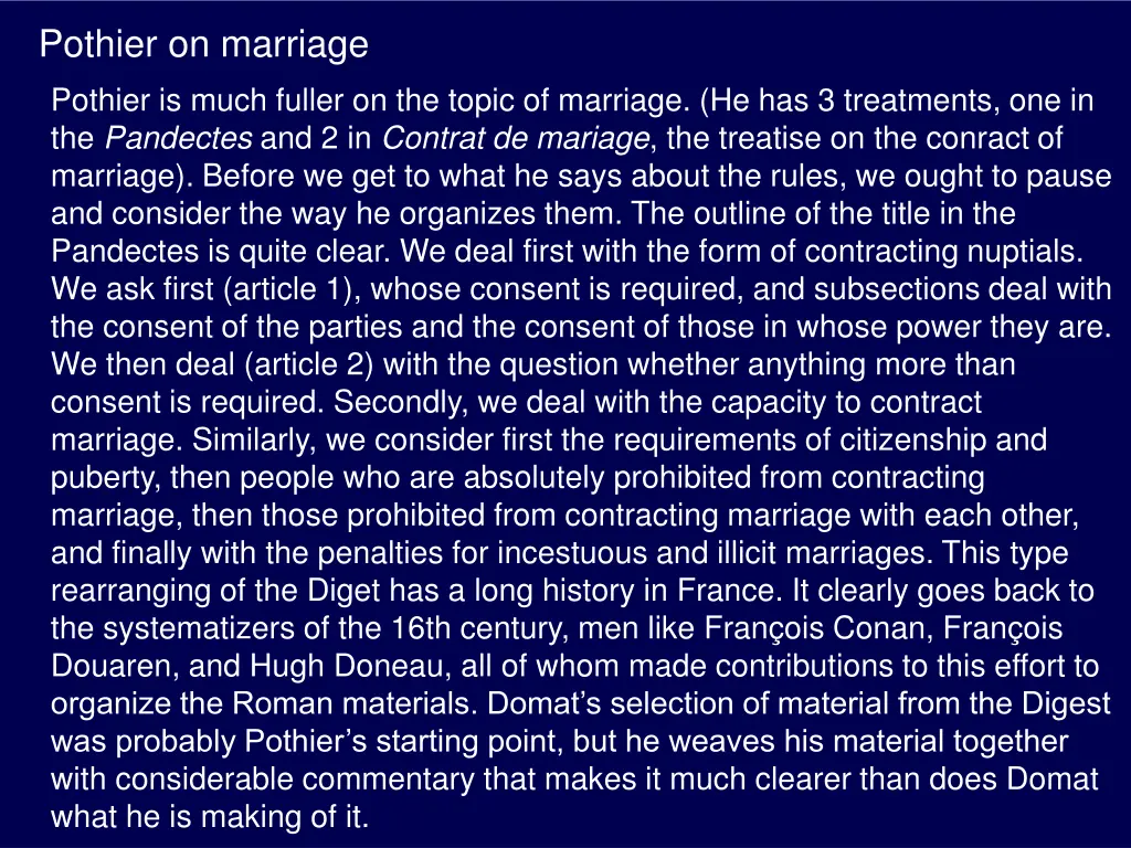 pothier on marriage