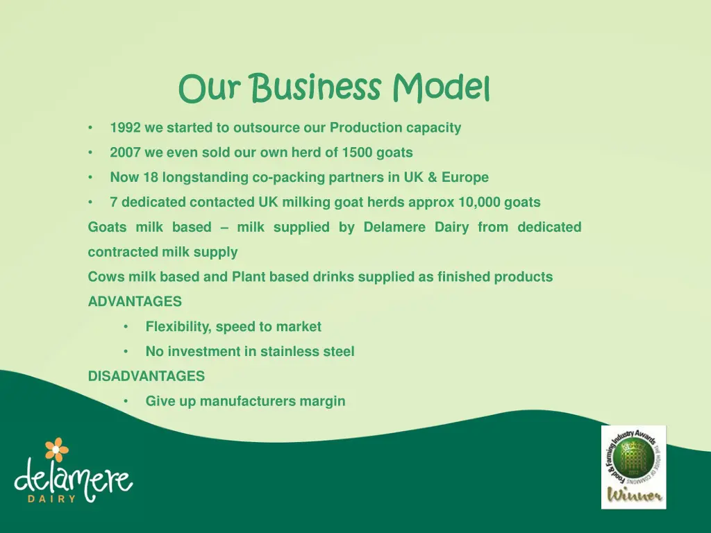 our our business model business model