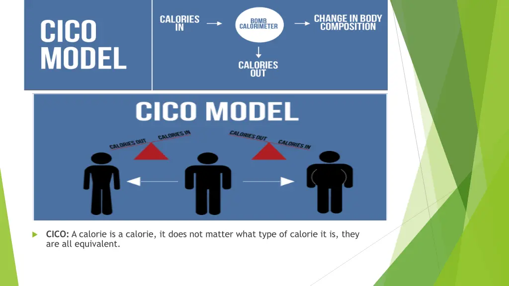 cico a calorie is a calorie it does not matter