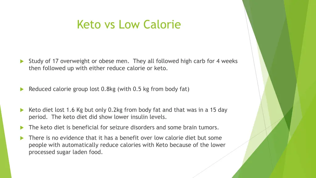 keto vs low calorie