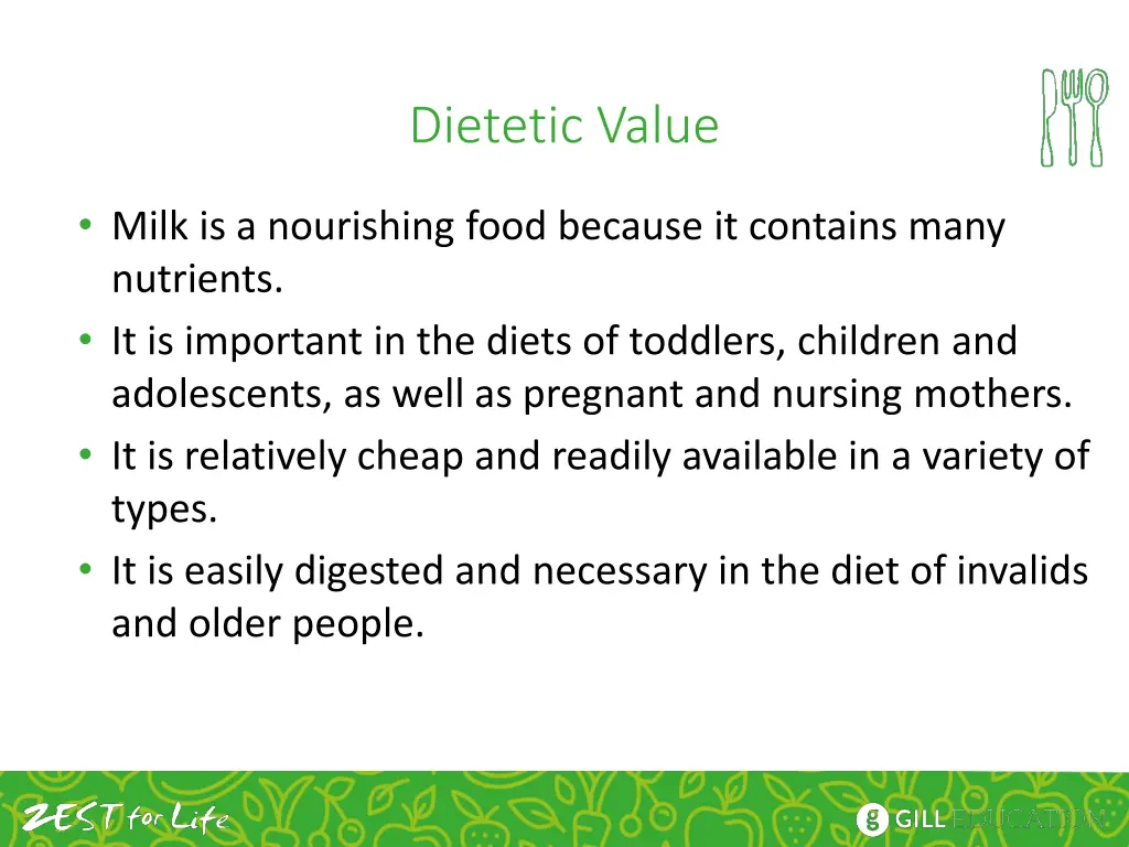 dietetic value