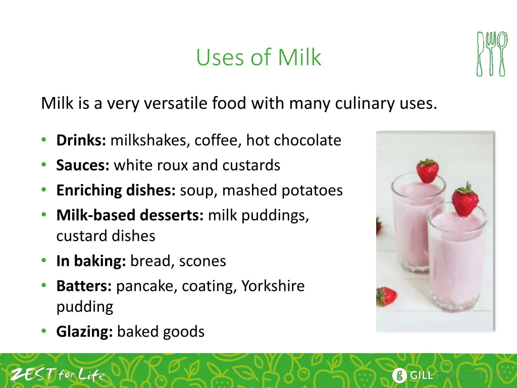 uses of milk