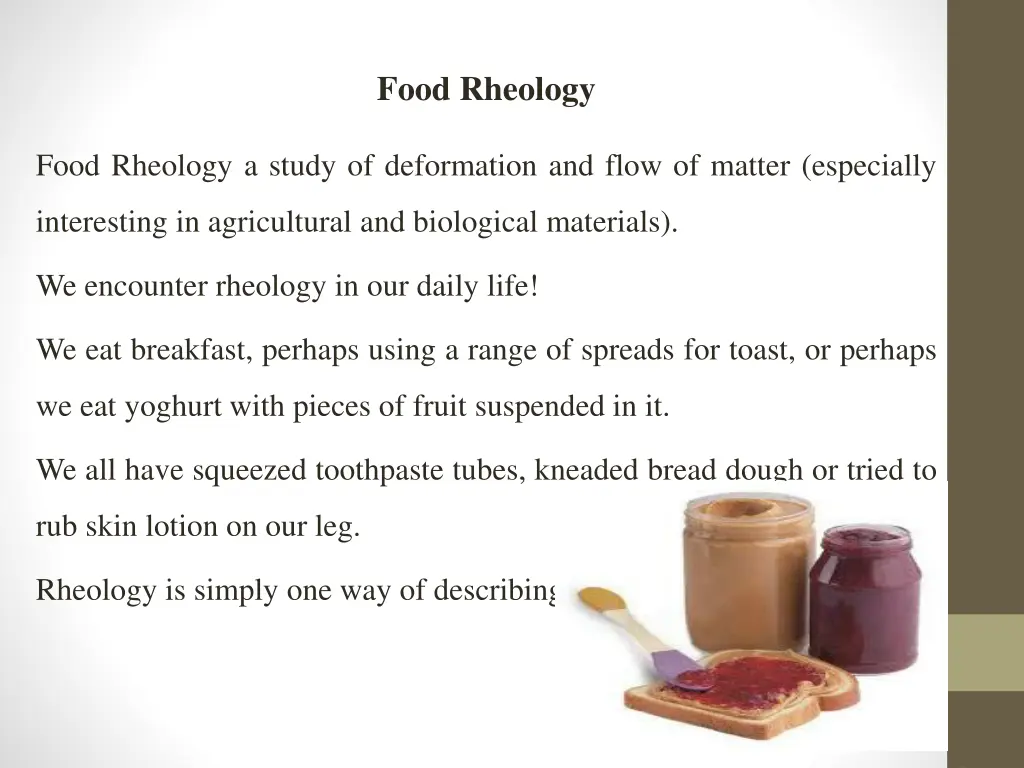 food rheology