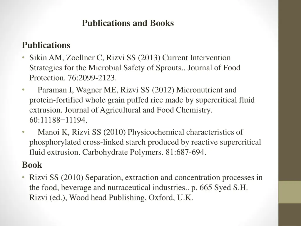 publications and books