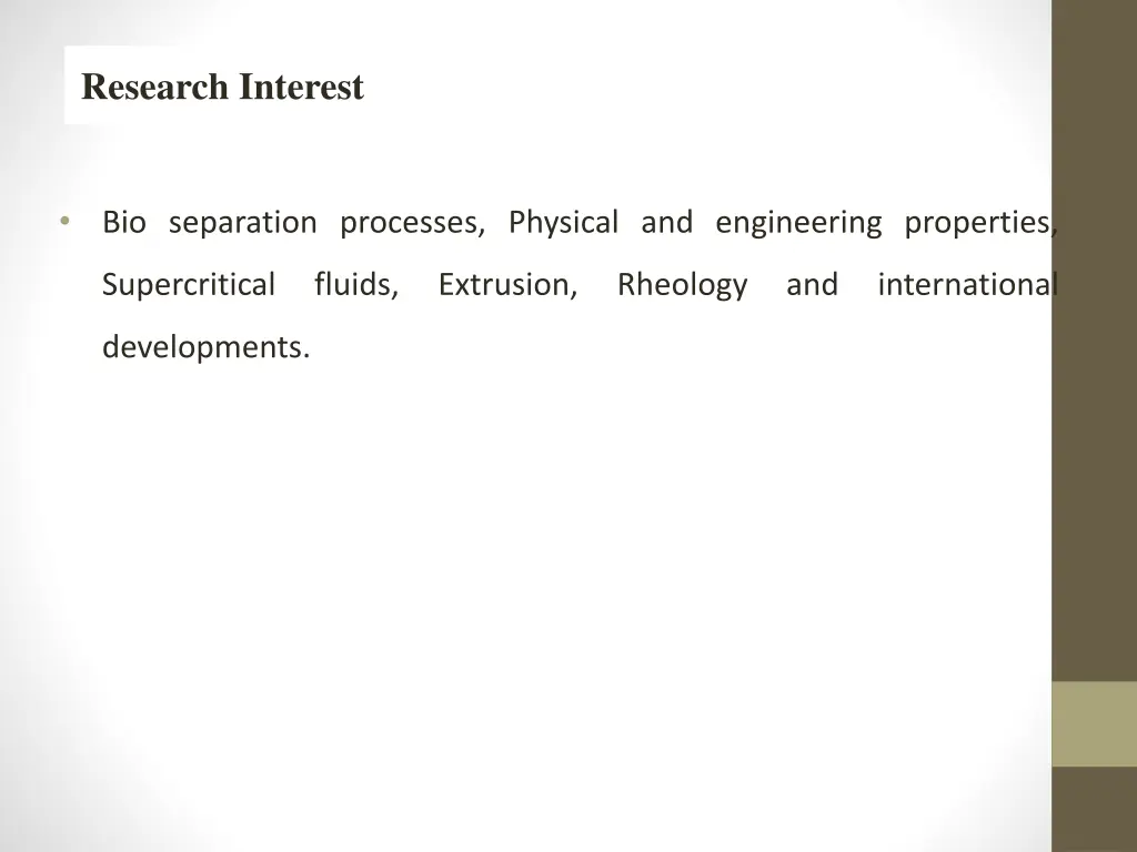 research interest