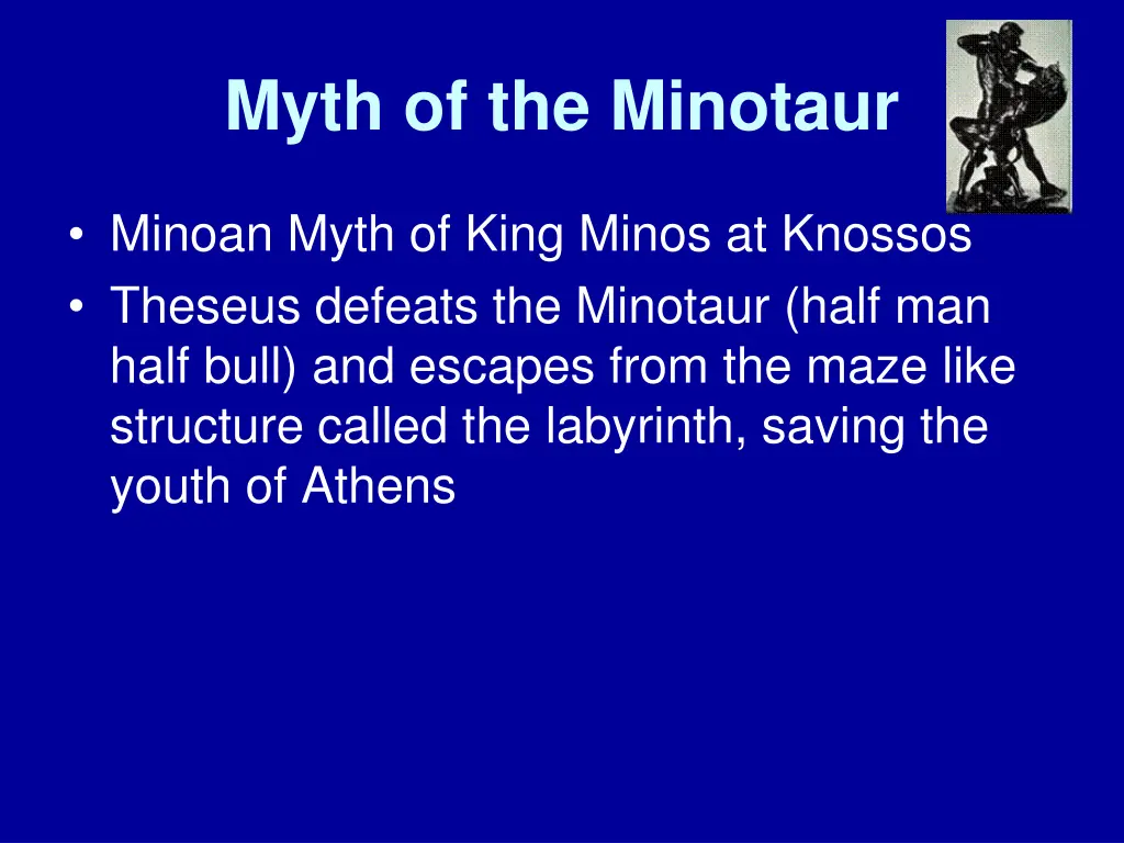 myth of the minotaur