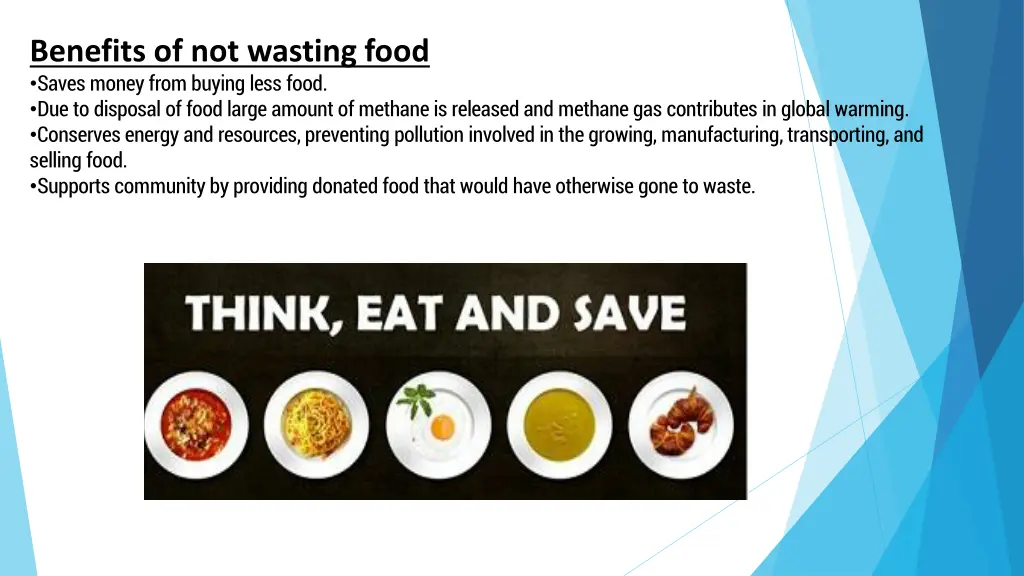 benefits of not wasting food saves money from