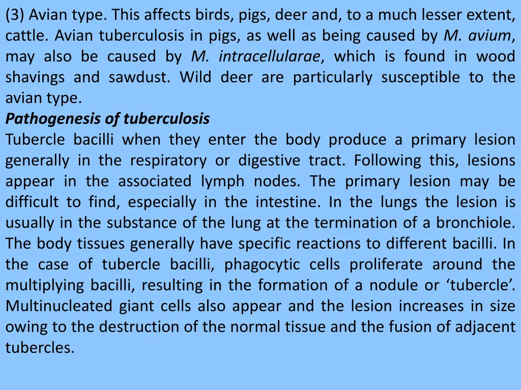 3 avian type this affects birds pigs deer