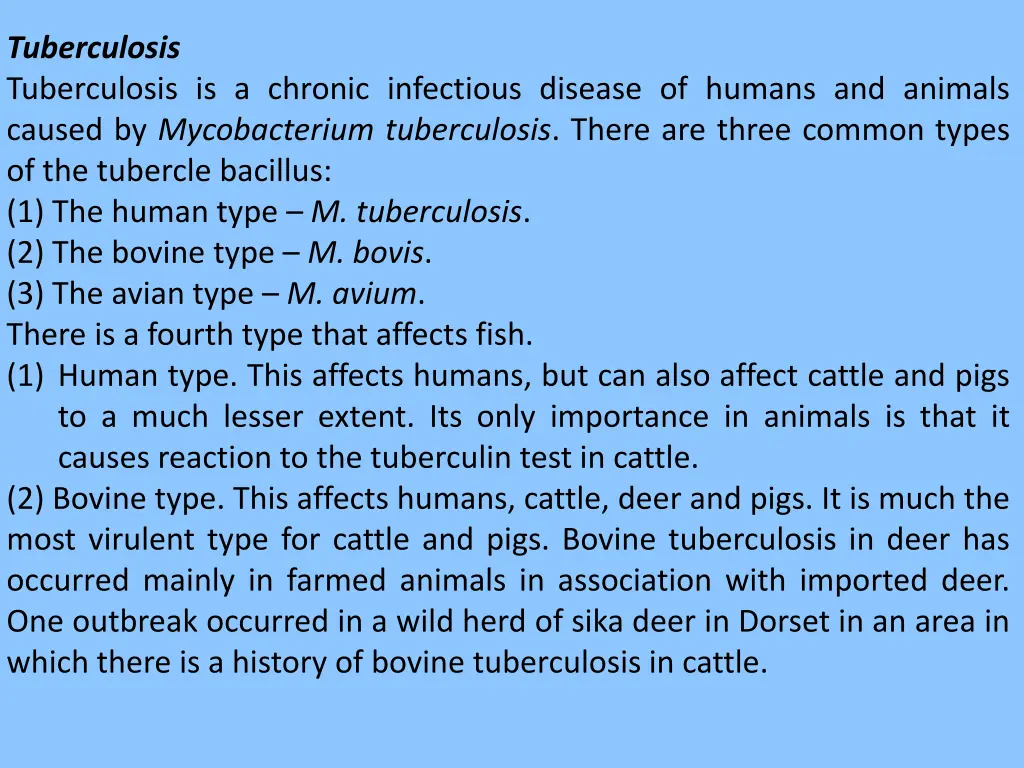 tuberculosis tuberculosis is a chronic infectious