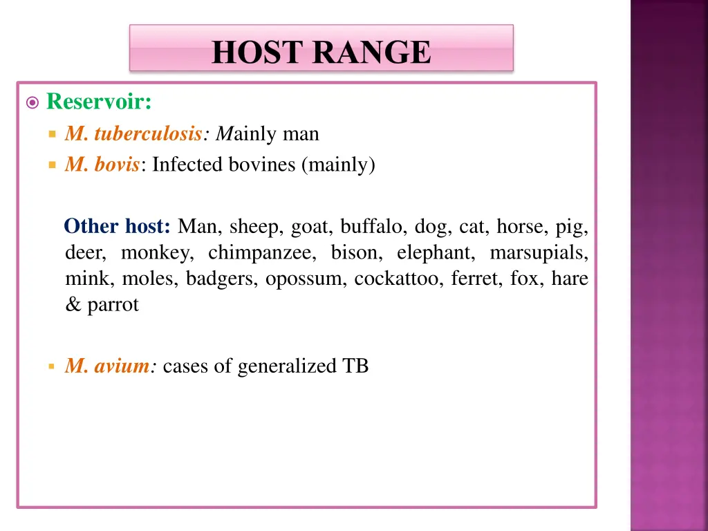 host range