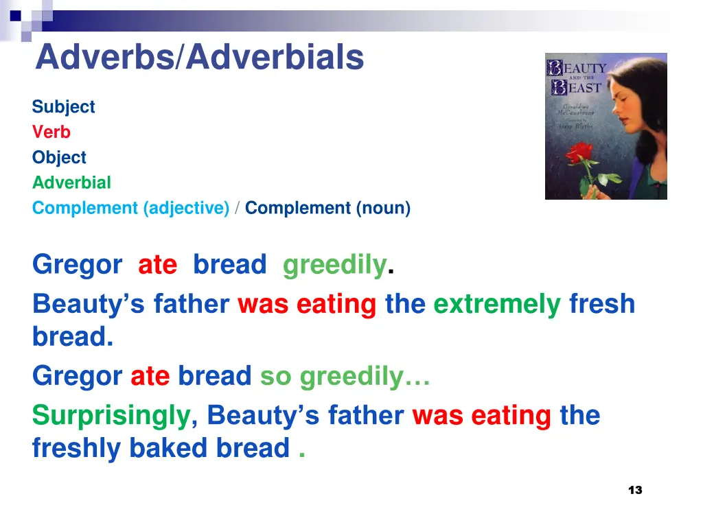 adverbs adverbials