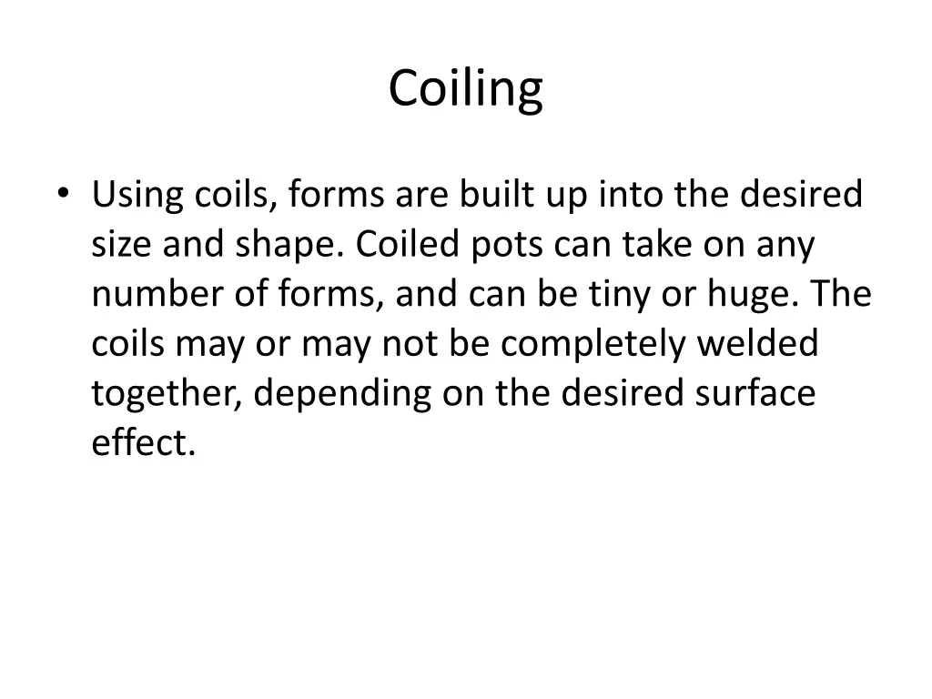 coiling