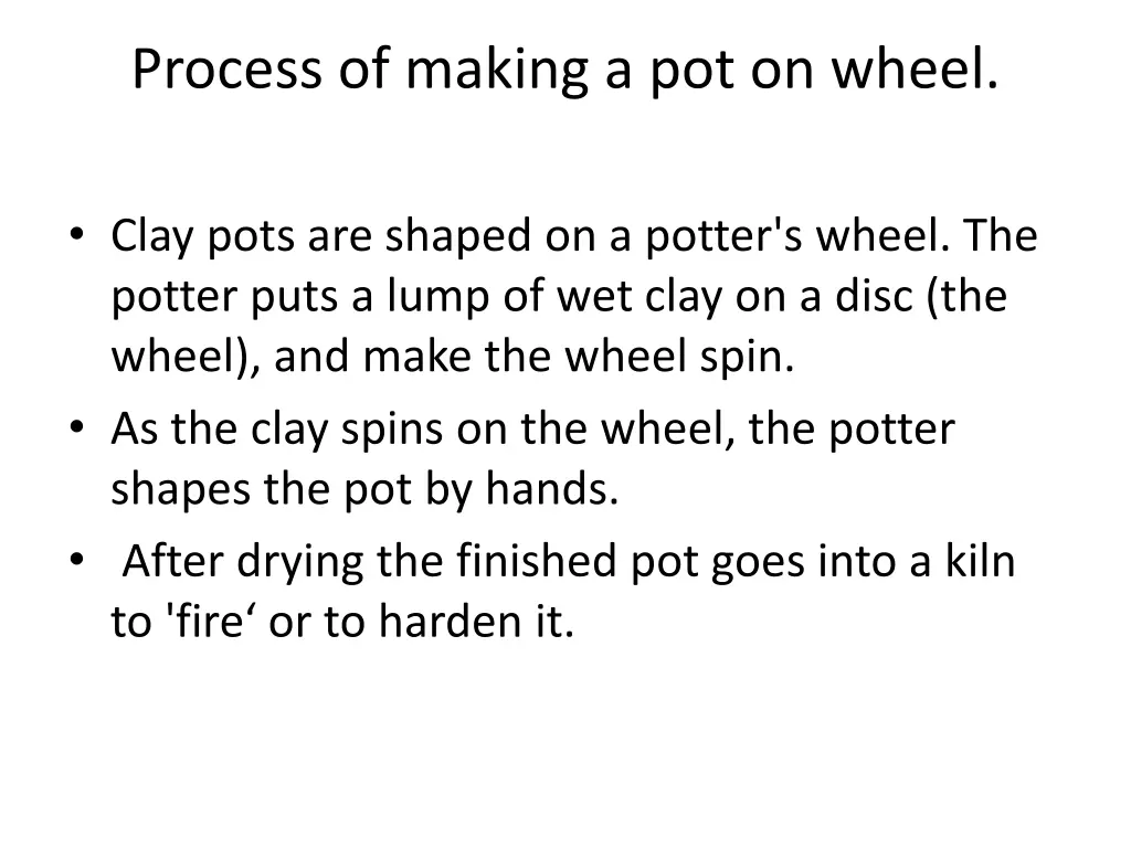 process of making a pot on wheel