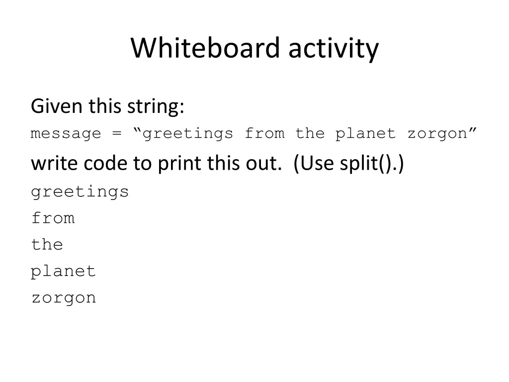 whiteboard activity