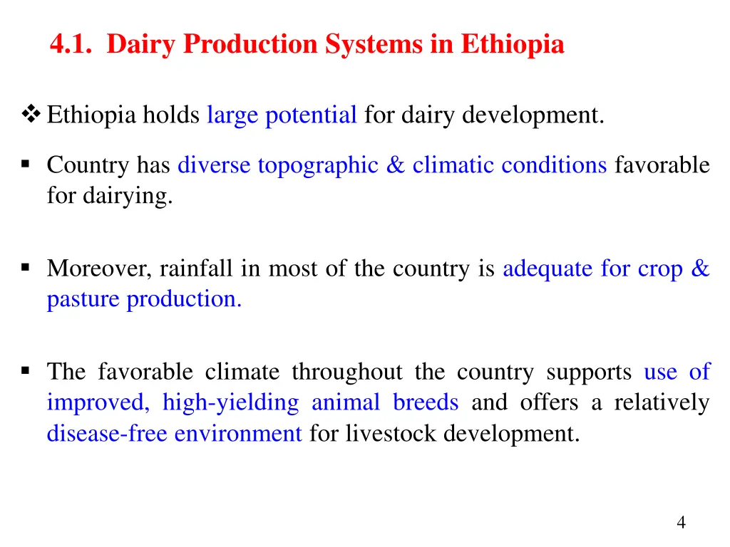 4 1 dairy production systems in ethiopia