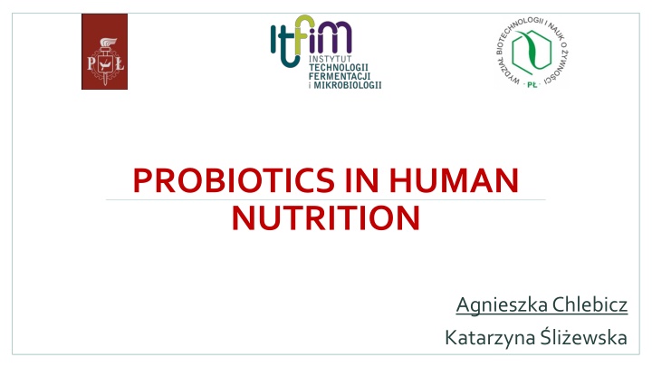 probiotics in human nutrition