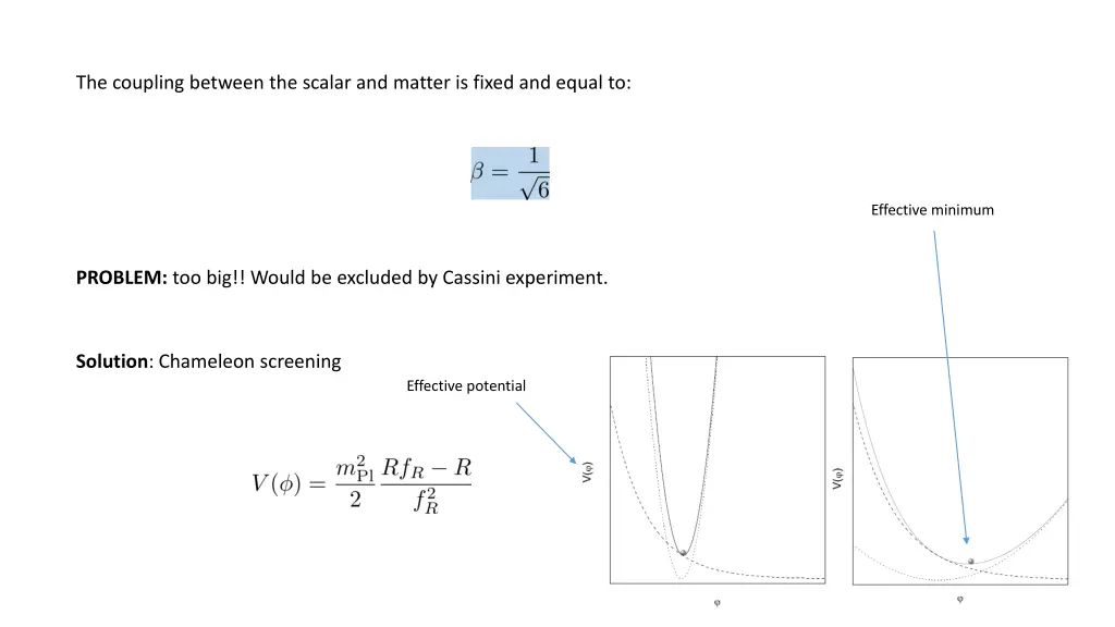 the coupling between the scalar and matter