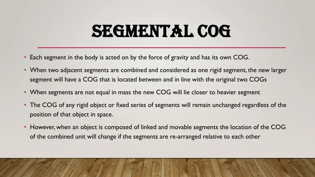 segmental cog segmental cog