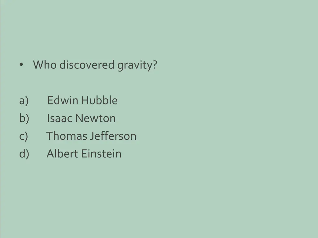 who discovered gravity