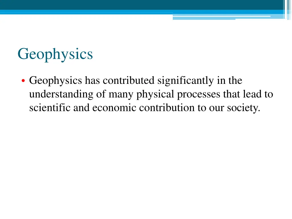 geophysics