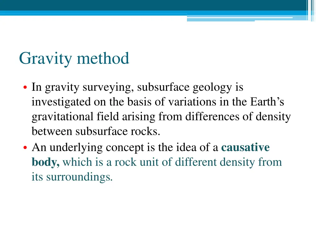 gravity method 1