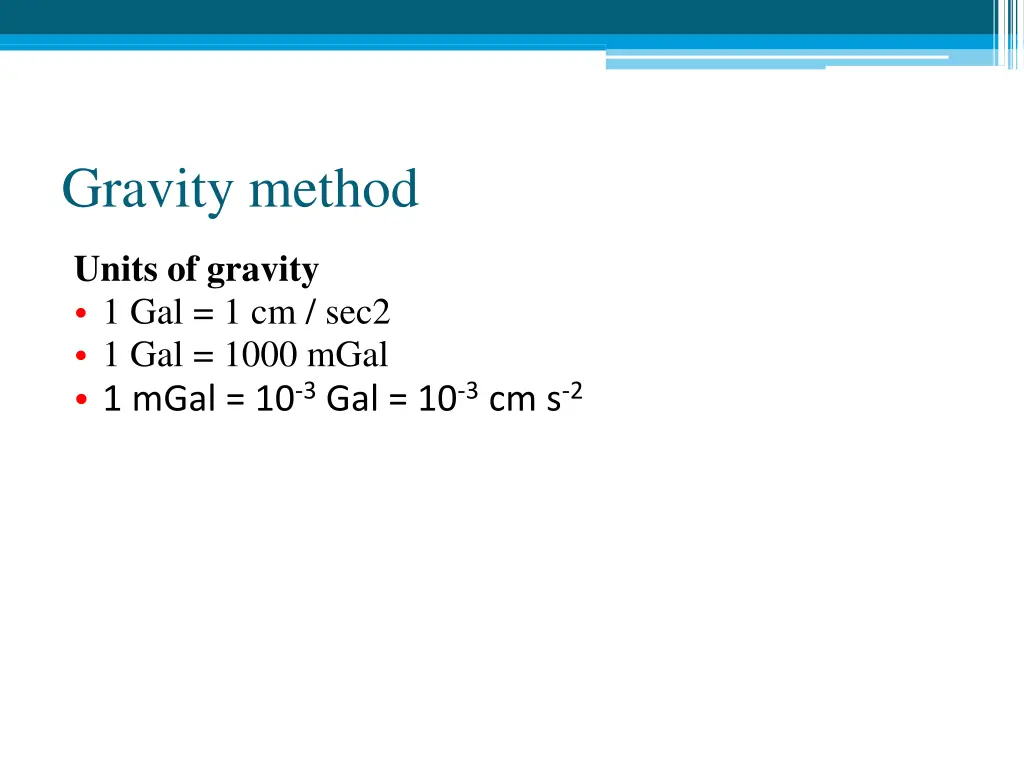 gravity method 3