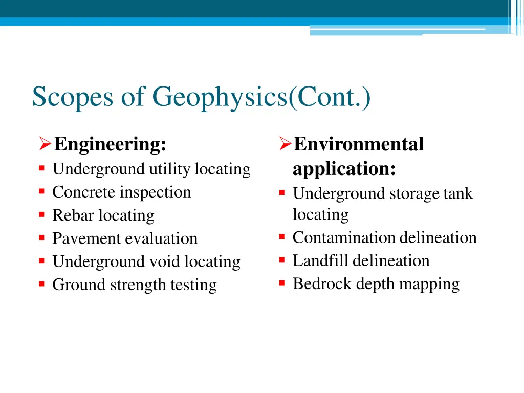 scopes of geophysics cont