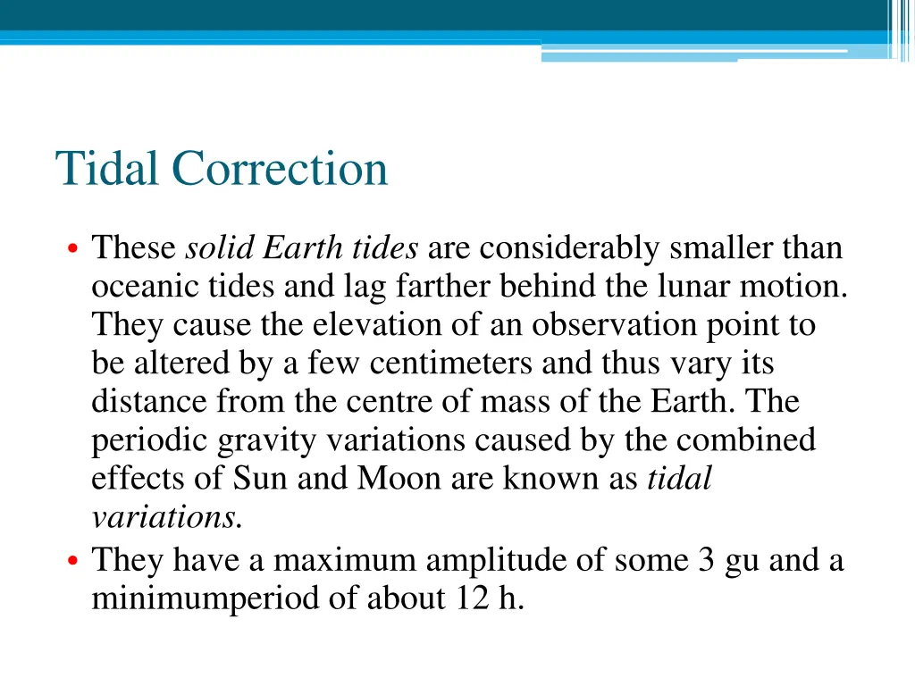 tidal correction 1