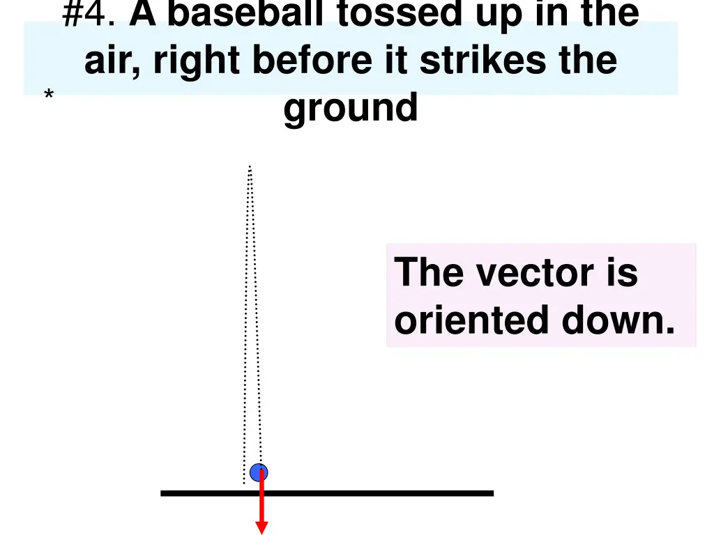 4 a baseball tossed up in the air right before 1