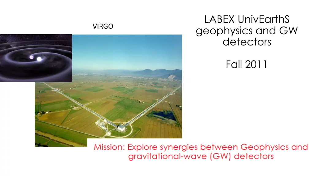 labex univearths geophysics and gw detectors