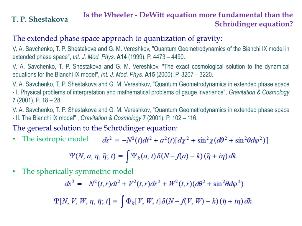 is the wheeler dewitt equation more fundamental 4