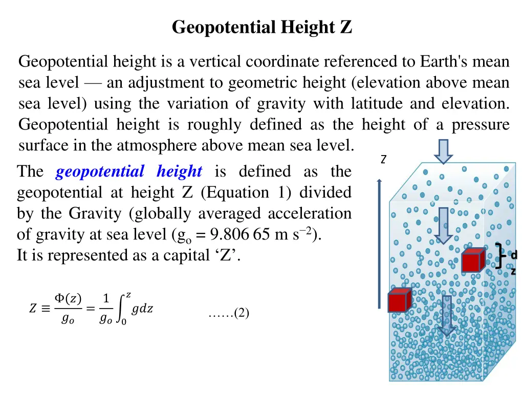 geopotential height z