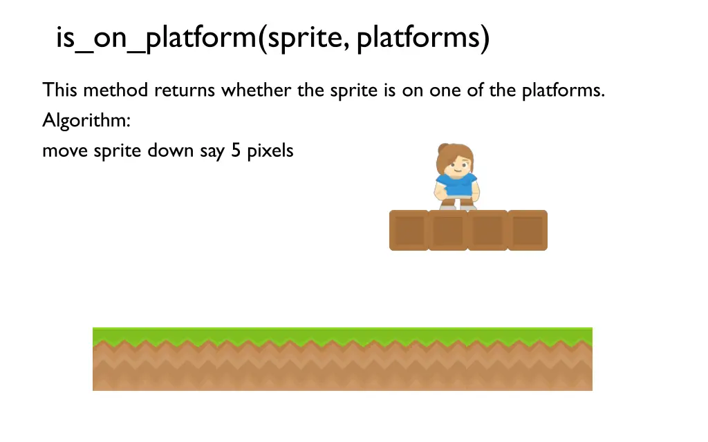 is on platform sprite platforms