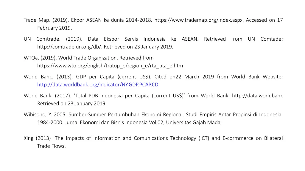 trade map 2019 ekpor asean ke dunia 2014 2018