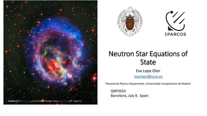 neutron star equations of neutron star equations