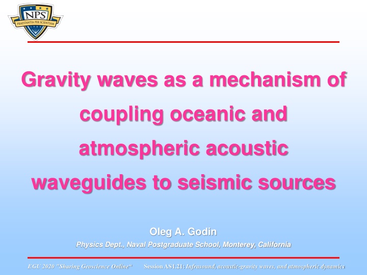 gravity waves as a mechanism of coupling oceanic