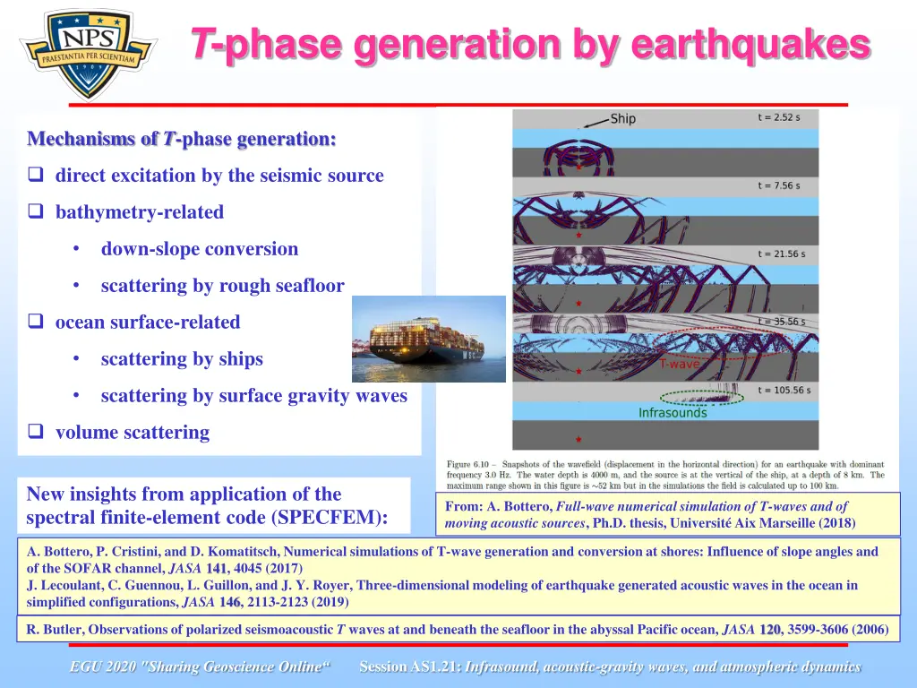 t phase generation by earthquakes