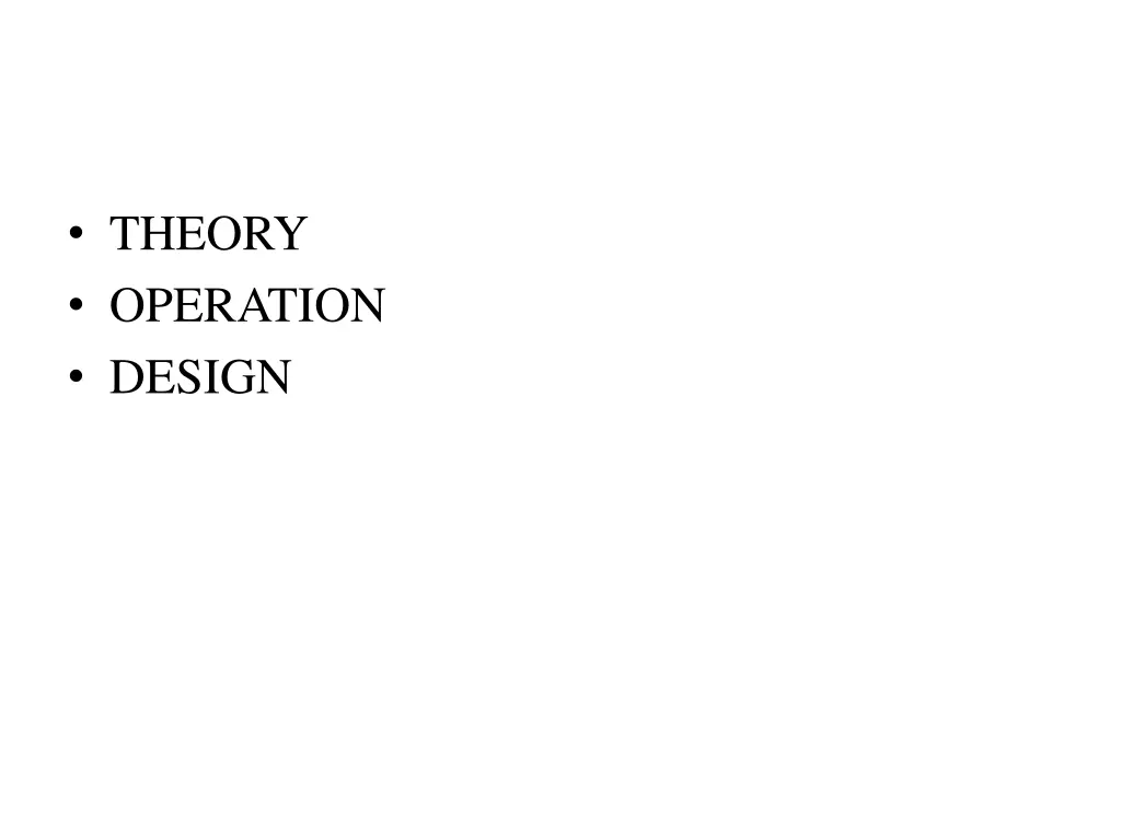 theory operation design