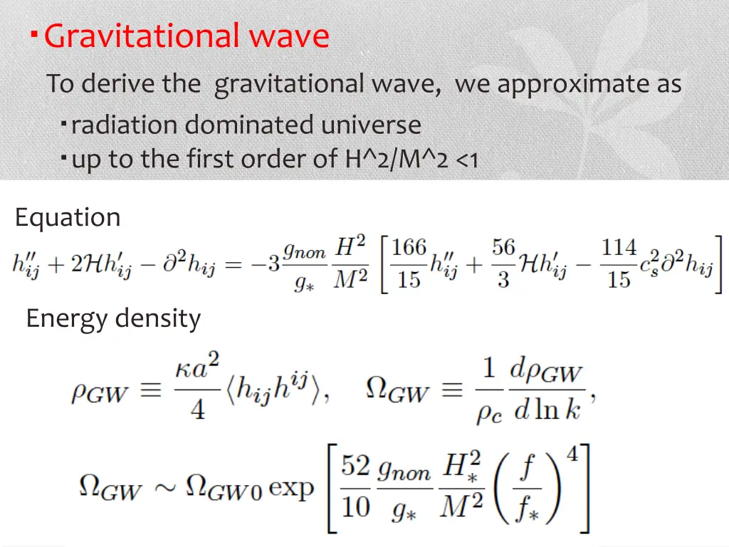 gravitational wave