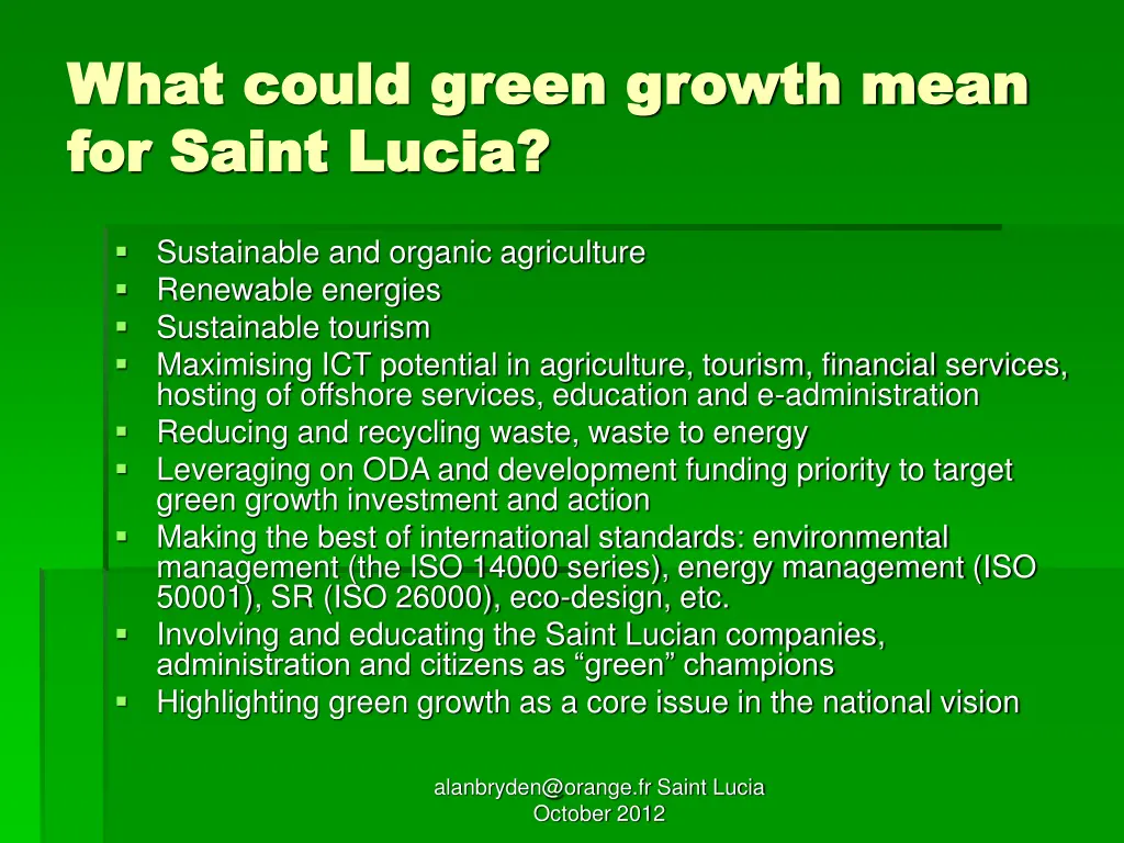 what could green growth mean what could green