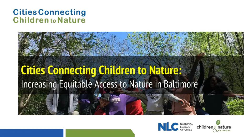 cities connecting children to nature increasing