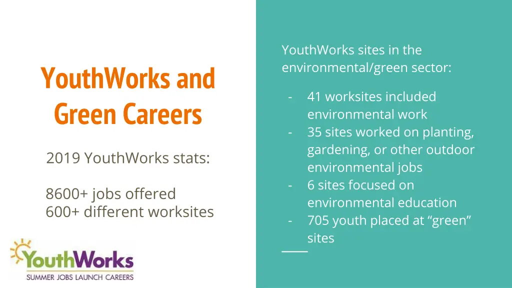 youthworks sites in the environmental green sector